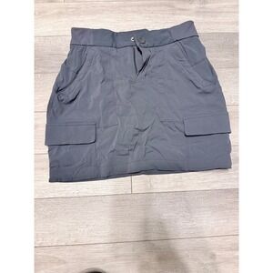 Athleta Skort Womens 2 Grey Cargo Pocket Hiking Active Skirt Shorts Golf